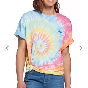 Simply Southern Collection - Mountain Happy Tie-Dye Shirt / Size Large